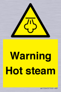 Warning Hot steam